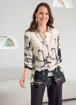 Blouse met overhemdkraag 