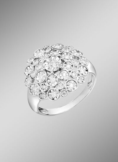 Damesring van fijn witgoud 