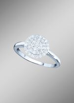 Erg luxueuze damesring met briljanten 