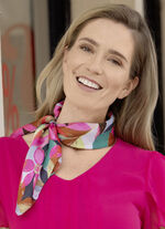 Nikituch met fantasie bloemen- en bladontwerp MULTICOLOR