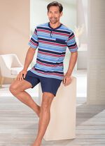 Set van twee shortys met knoopsluiting en gestreept ontwerp 