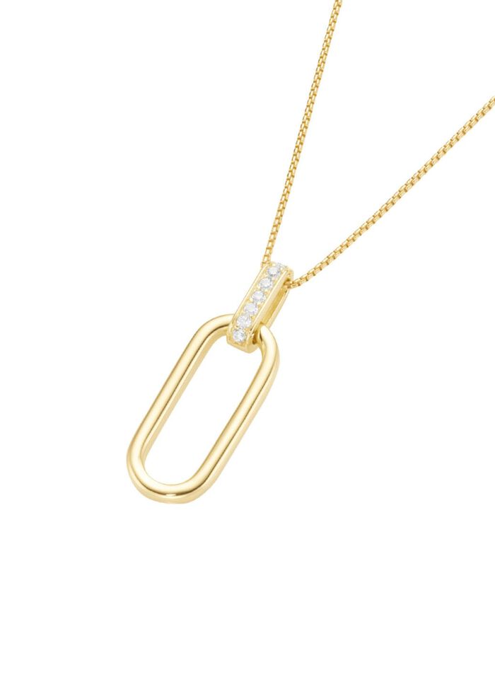 Vergulde hanger met ketting 