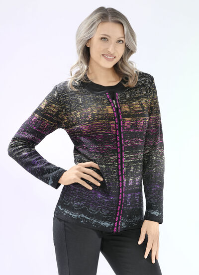 Vest in jacquarddessin 