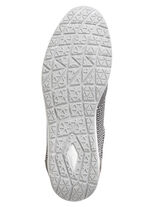 ELENA EDEN veterschoen met leren details SCHWARZ-WEISS-TAUPE
