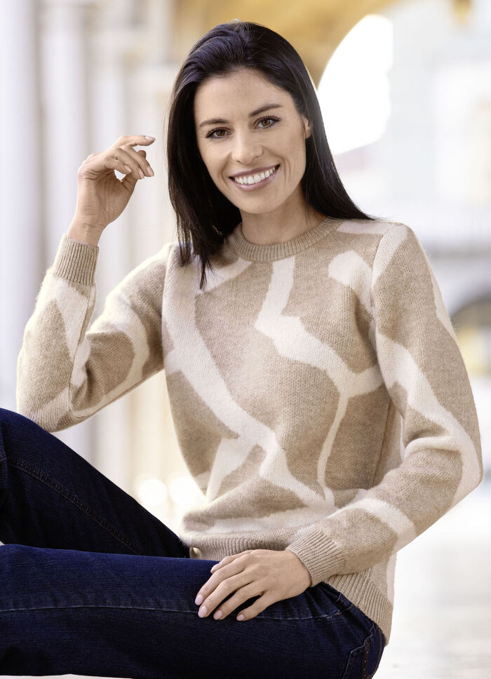 Trui met jacquardpatroon 