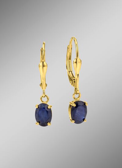 Charmante oorbellen met echte edelstenen 