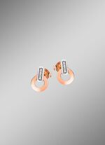 Moderne oorbellen met 8 diamanten 