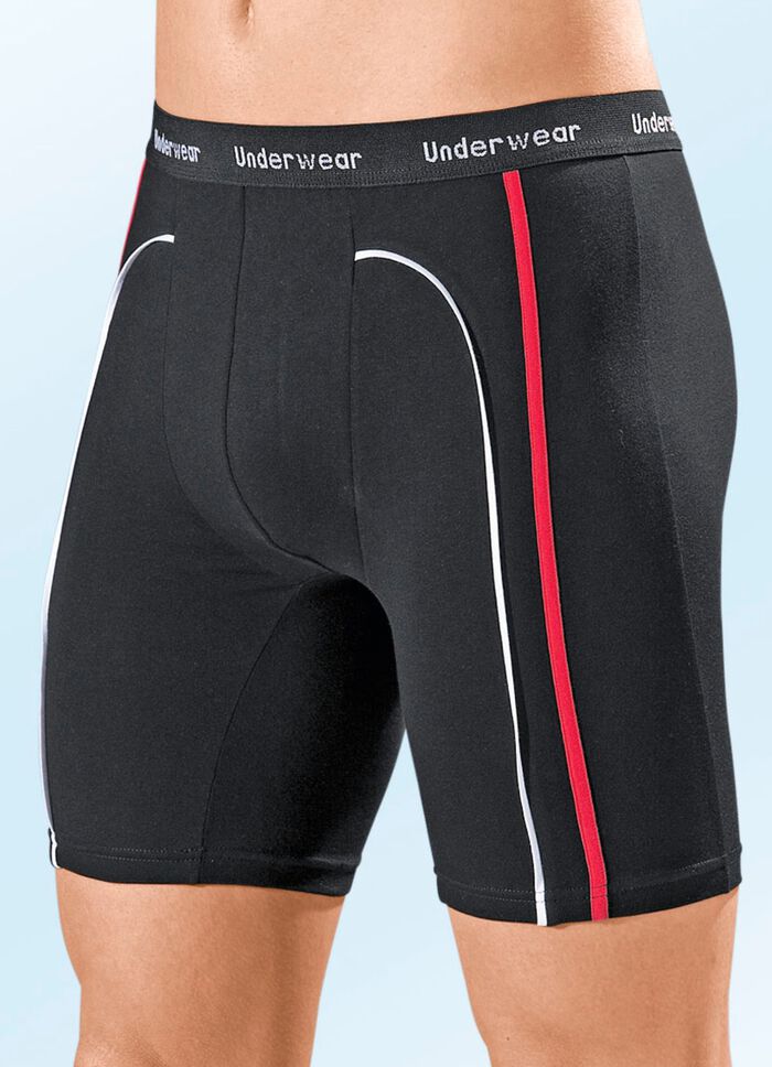 Set van drie lange broeken van fijne jersey 