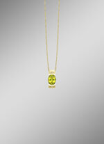 Stralende natuurlijkheid – hanger met peridoot en diamanten 