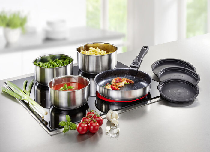 8-delige kookset van roestvrij staal 