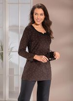 Shirt met verfijnde halslijn 