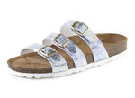 Muiltjes van ELENA EDEN met kleurrijke metallic glans BLEU-METALLIC