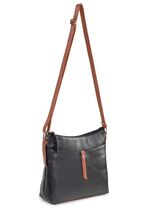 Laurina, tas, dames, met verstelbare schouderband SCHWARZ-COGNAC