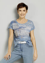 Shirt met ronde hals 