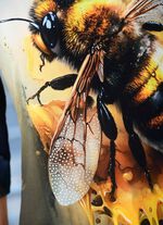 Shirt met all-over design 