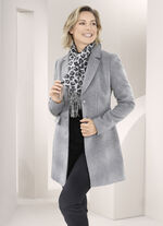 Jas met reverskraag LICHTGRIJS