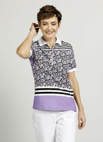 Poloshirt met all-over patroon 
