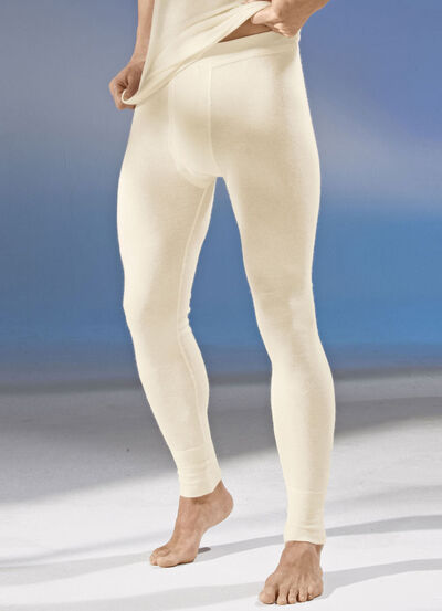 Lange onderbroek met angora in ecru 