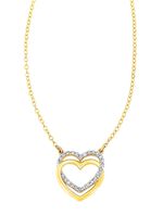 Romantische ketting met 25 diamanten 