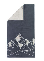 Badstofserie met geweven bergpanorama GRANIT
