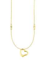 Harthanger met synth. zirkonia en ankerketting 