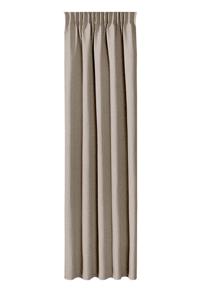 Energiebesparende verduisterende sjaals in linnenlook BEIGE
