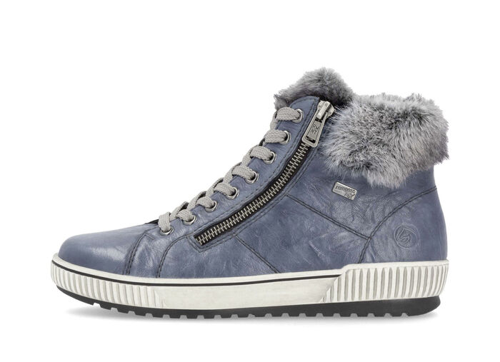 Remonte, gevoerde dameslaarzen, winterschoenen, breedte G, met uitneembaar voetbed JEANS