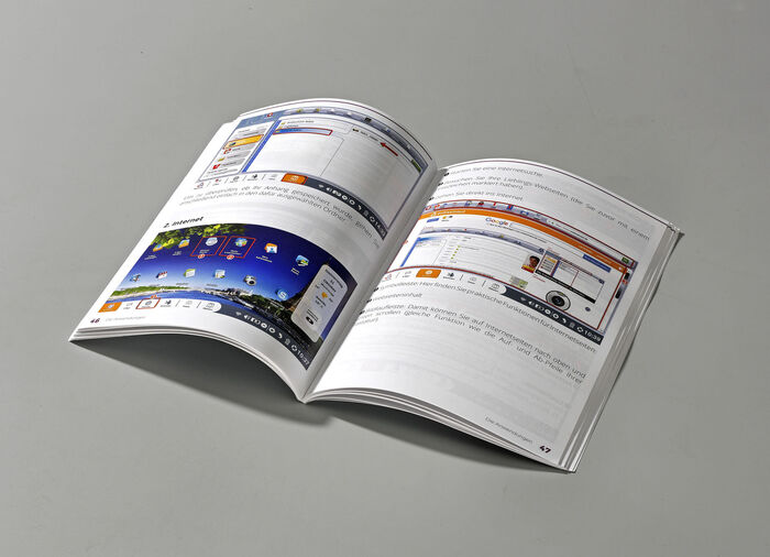 Notebook inclusief gebruiksaanwijzing met afbeeldingen 