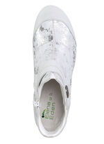 ELENA EDEN, elegante dames enkellaarsjes, breedte G, met uitneembaar voetbed IJSGRIJS-ZILVER