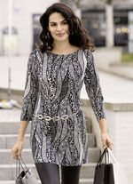 Shirttuniek met all-over print 