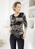 Shirt met strass-versieringen 