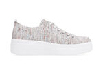 Remonte sneakers gemaakt van effectief gestructureerd textielmateriaal WEISS-MULTICOLOR