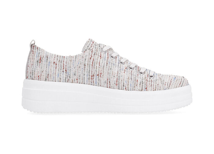 Remonte sneakers gemaakt van effectief gestructureerd textielmateriaal WEISS-MULTICOLOR