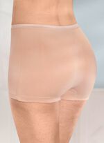 Vierpak broeken met een subtiel glanzende elastische tailleband 