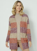 Gebreid vest in garenmix 