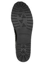 ELENA EDEN, elegante damesballerina's, breedte G, met elastische band ZWART