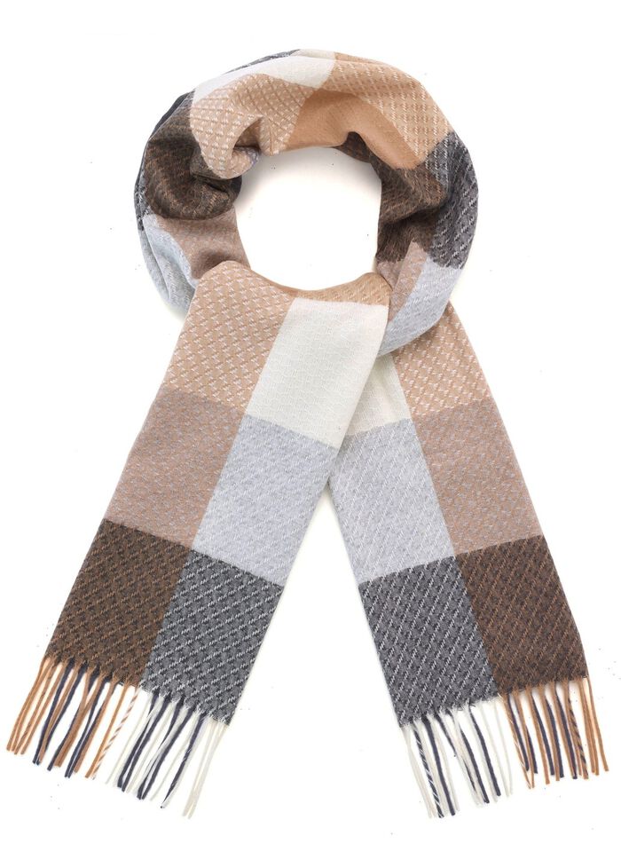 Sjaal met ruitdessin 