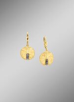 Sprankelende verfijning: oorbellen met 6 ruwe diamanten 