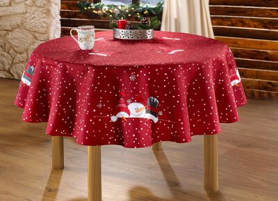 Magische tafel- en kamerdecoratie met sneeuwpopmotieven 