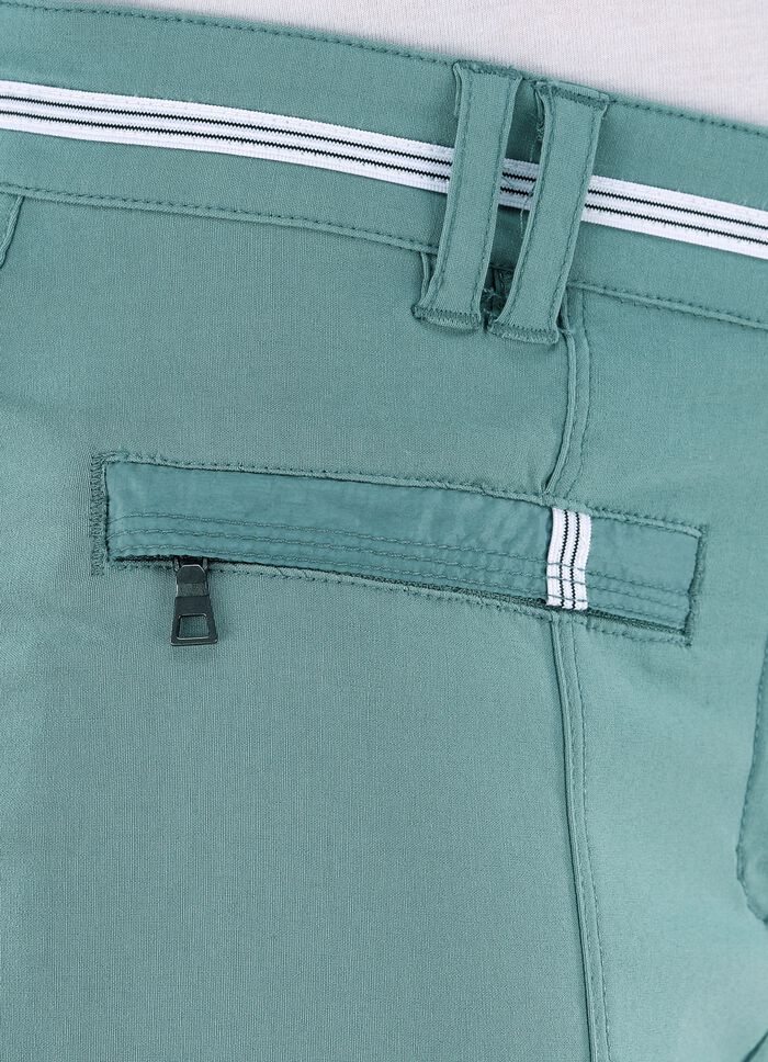 7/8-lange broek met contrasterende sierband 