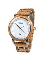 Herenhorloge met houten band van Waidzeit 
