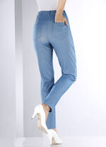 Broek in denimlook JEANSBLAUW