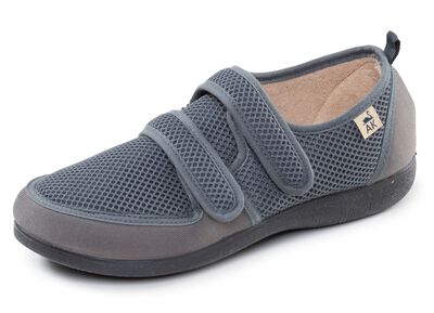 Comfortabele damesschoenen met klittenbandsluiting, wijdte H, van mesh en textiel 