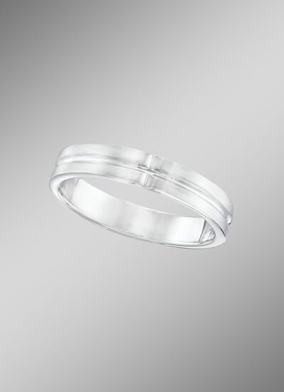 Platina damesring 
