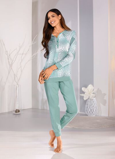 Pyjama met manchetten 