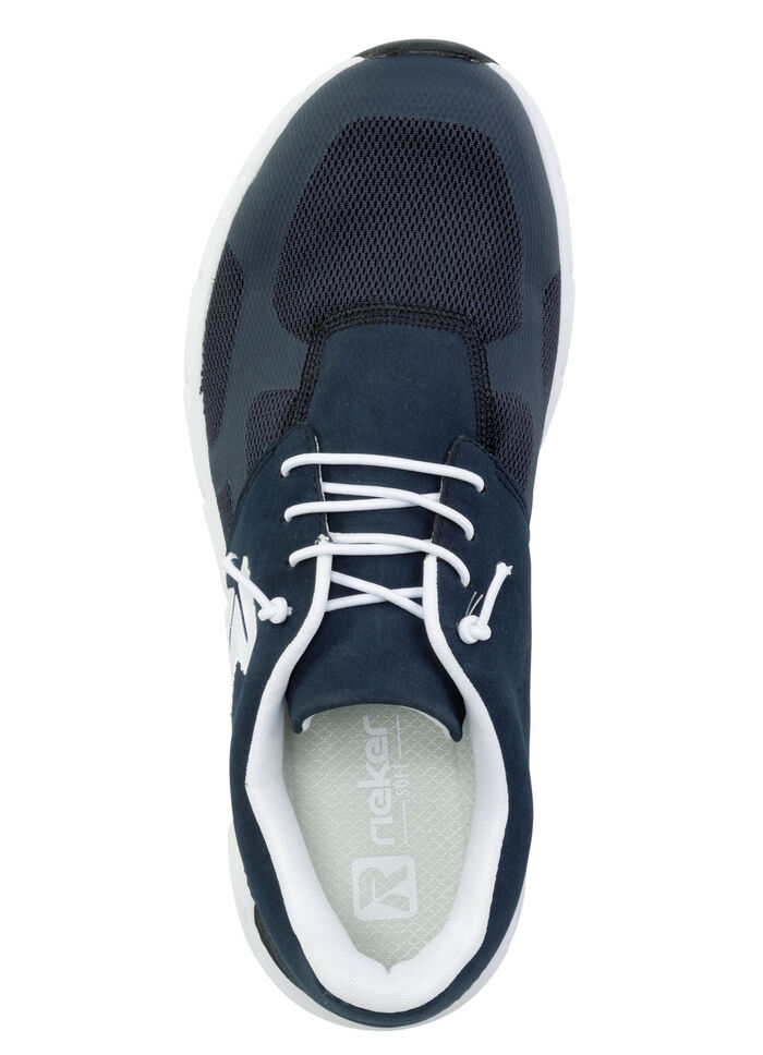 Rieker sneakers met elastische decoratieve vetersluiting DUNKELBLAU