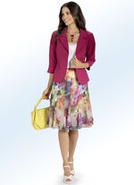 Paneelrok in een kenmerkende godetvorm 