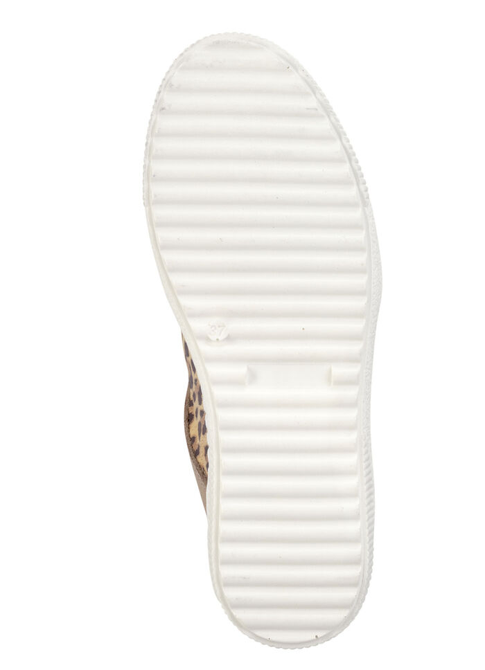 ELENA EDEN veterschoenen met cognackleurige leoprint CAMEL-GOLD