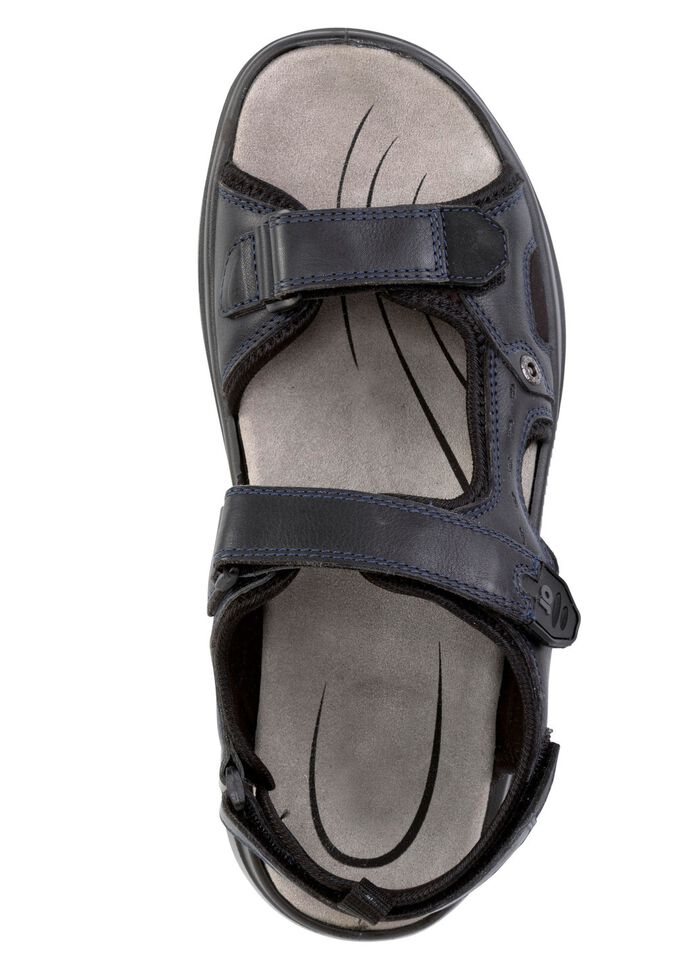 Trekkingsandaal GINO GALANTE van nappaleer en textiel 