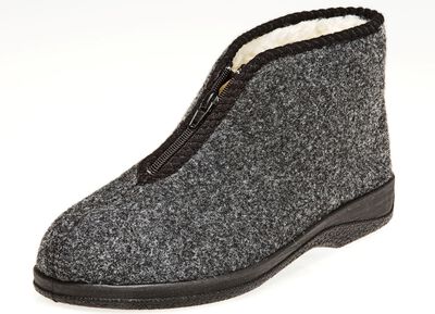 Gevoerde heren enkellaarsjes met scheerwol 